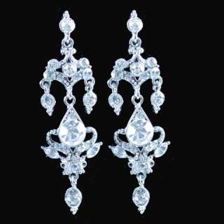 Crystal Vintage Styls Bridal Chandelier Drop Earrings  