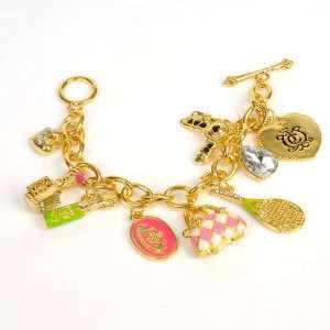    Juicy Couture Gold Charm Bracelet Wrist Chain: Toys & Games