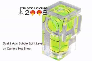 Dual Axis Bubble Spirit Level Gradienter Hotshoe Cover  