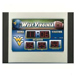    WVU Mountaineers Lighted Scoreboard Alarm Clock: Home & Kitchen