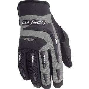   Youth Leather Street Bike Motorcycle Gloves   Black/Silver / Size 5