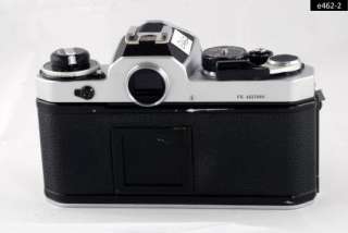 Chrome Nikon FE SLR manual focus film camera; new seals CLA warranty 