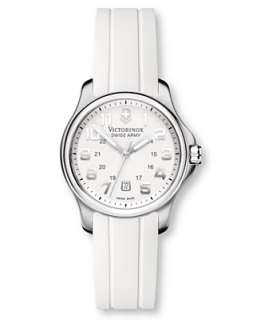 Victorinox Swiss Army Watch, Womens White Rubber Strap 241366   White 