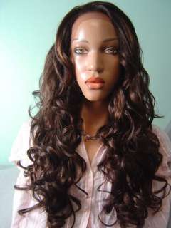 LACE FRONT SYNTHETIC WIG EAR 2 EAR NO SHED WAVY CURLY  