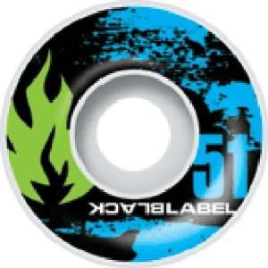  Black Label Electro Team Skateboard Wheels (51mm) Sports 