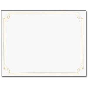  Golden Scroll Frame Foil Certificate