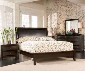 Cappuccino Finish Platform Bed   Queen or King Size  