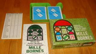 Mille Bornes Card Game 1962 Parker Brothers Boxed  