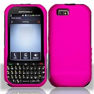Motorola i1x Titanium Rubberized Hot Pink Case Cover Protector (free 