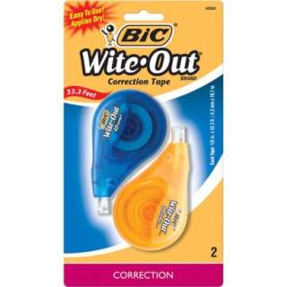 Bic WipeOut Correction Tape 2 pkOpens in a new window