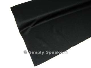 QUALITY Jet Black SPEAKER GRILL CLOTH Stereo Grille Acoustic Fabric 