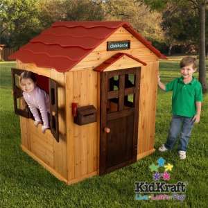 KIDS OUTDOOR PLAYHOUSE CHILDRENS WOOD CLUBHOUSE  