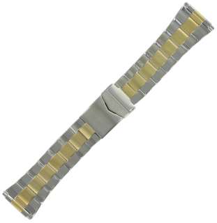 20 26mm Two Tone Stainless Mens Metal Watch Band HR  