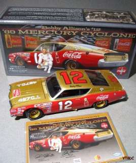 Bobby Allison VINTAGE NASCAR 1969 Mercury Cyclone 1:24 diecast race 