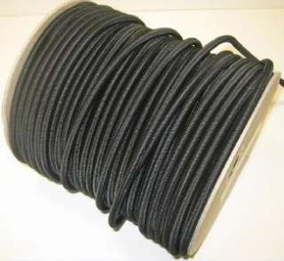 100 Feet of 1/4 inch Black Nylon Bungee for Kayaks, Canoes or Boats 