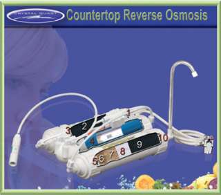 CRYSTAL QUEST COUNTER TOP REVERSE OSMOSIS WATER FILTER  