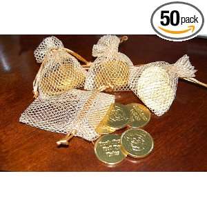 Pirate Chocolate Coin Bags:  Grocery & Gourmet Food