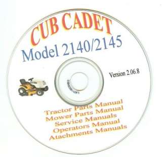 Cub Cadet 2140/2145 Service, Parts & Operators Manuals  