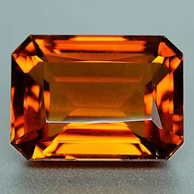 36.81ct RADIANT EMERALD CUT MADEIRA CITRINE large flawless natural 