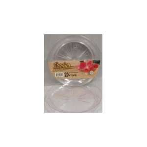  6 Inch Clear Plastic Plates Super Deluxe /20 Everything 