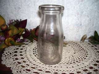 HALF PINT MILK BOTTLE IMPERIAL DAIRY PRODUCTS  