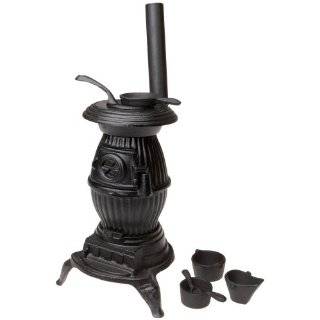Old Mountain 10141 Black Mini Pot Belly Stove Set, with Accessories 