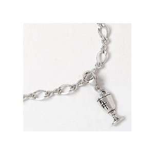   Sterling Silver First Communion Bracelet with Chalice Charm Jewelry