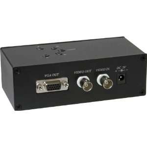 Video Converter, Composite BNC to VGA signal, support 1280x1024, Dual 