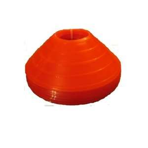 Set of 10 Orange Disc Cones 