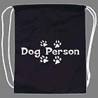 Dog Person / Lovers Funny Drawstring Backpack tote bag