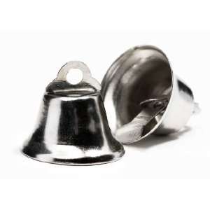  5/8 Silver Metal Liberty Jingle Bells for Crafts and 