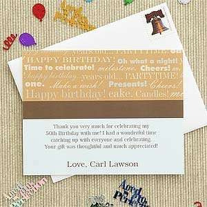  Personalized Birthday Thank You Cards   Milestone Design 