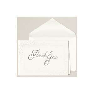 Exclusively Weddings Fresh as a Daisy Thank You Note Card with Silver 