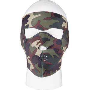Woodland Camouflage/Black   Full Face Cold Weather Ski Mask 