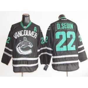 Daniel Sedin Jersey Vancouver Canucks #22 Black Ice Jersey Hockey 