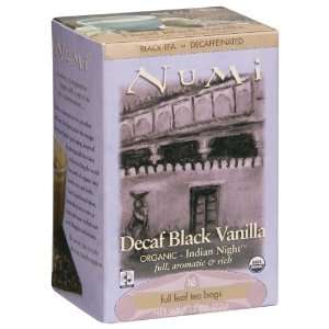  Numi Tea   Decaf Black Vanilla, 16 tea bags Health 