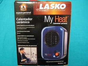 Electric heater , small portable personal heater , lasko  