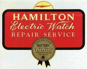 HAMILTON ELECTRIC WATCH REPAIR SERVICE MANUALS WIND UP  