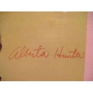 Hunter, Alberta LP Signed Autograph Jazz The Thirties 1978