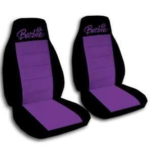  2 Black and Purple Barbie seat covers for a 1994 to 1997 