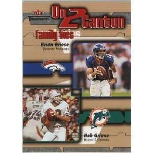 Bob Griese Miami Dolphins 2002 Fleer Throwbacks On 2 Canton #2 