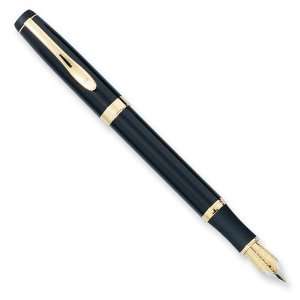  Charles Hubert Black and Gold tone Fountain Pen Jewelry
