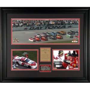  Dale Earnhardt Jr Framed Daytona Panoramic Piece With 