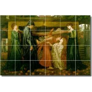  Dante Rossetti Mythology Wall Tile Mural 22  48x72 using 