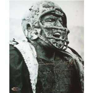 Forrest Gregg Green Bay Packers   Mud Close Up   16x20 Autographed 