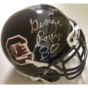 Autographed George Rogers Mini Helmet   Authentic   Autographed NFL 