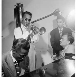 Howard McGhee Brick Fleagle Miles Davis 1947 Photo American Jazz 