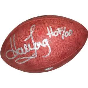Howie Long Autographed NFL Official Football with Hall of Fame 00 