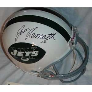 Joe Namath Signed Jets Riddell Full Size Authentic Helmet