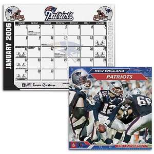  Patriots John F Turner NFL Wall & Desk Calendar Sports 